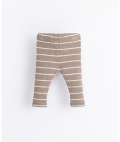 LEGGING RAYAS BEIGE BEBÉ NIÑO - PLAY UP
